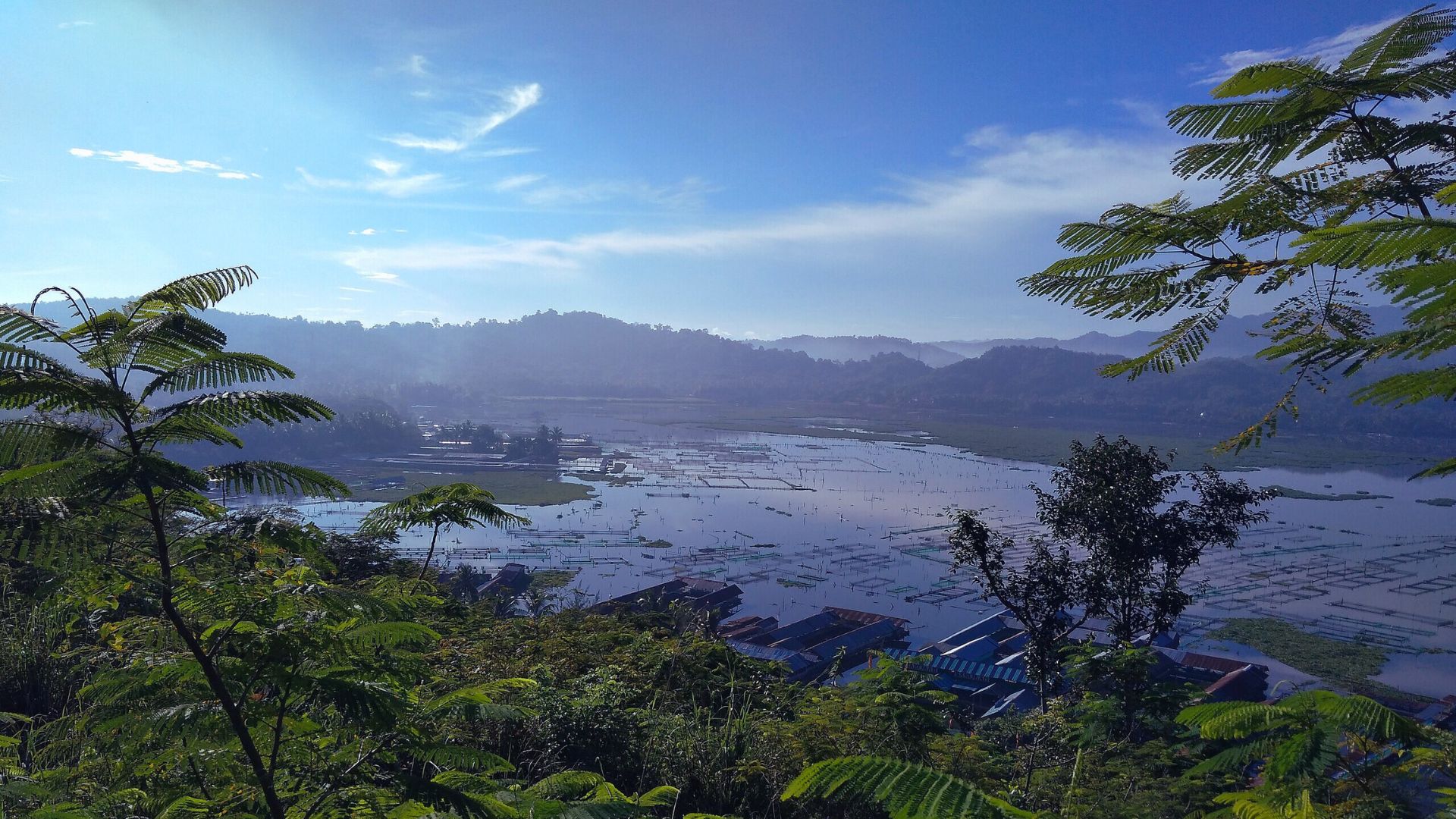 Pemandangan dari bukit sidoguro klaten